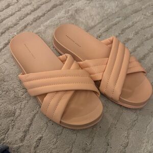 American Eagle Outfitters Women's creamsicle color Slide Sandals